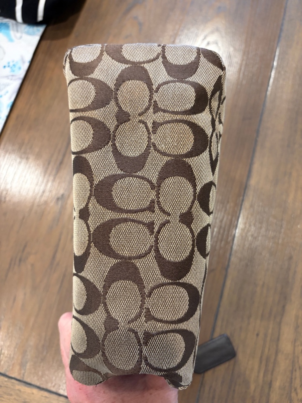 Coach Signature Canvas Shoulder Bag in Brown & Tan - Picture 6 of 8